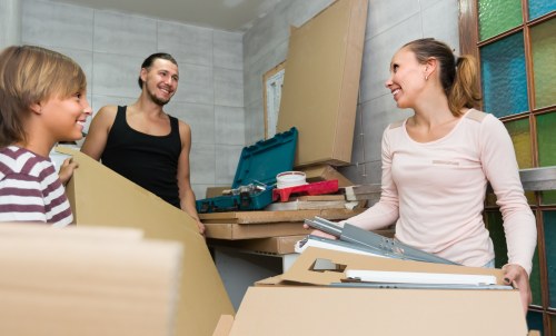 House movers helping with a residential move in Hackney