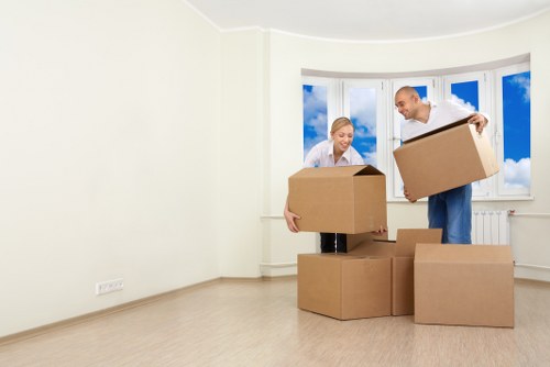 Van loading safety with protective handling equipment