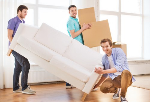 Customer booking a man and van removal service