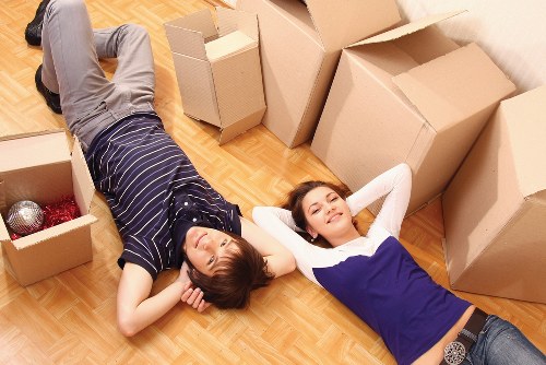 Checklist and moving boxes for a Hackney removals preparation scene
