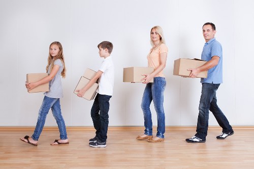 Careful handling of household furniture during a Hackney removal